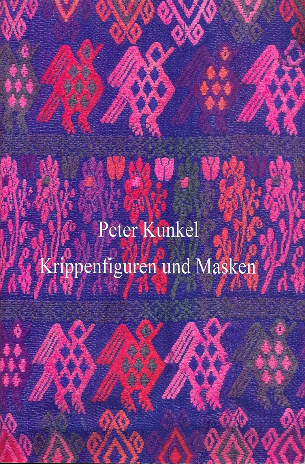 Buchdeckel Krippenfiguren und Masken